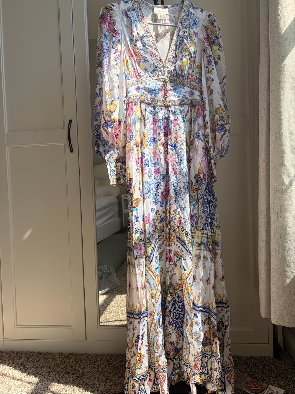 100% silk Camilla maxi dress size Xxs NWT